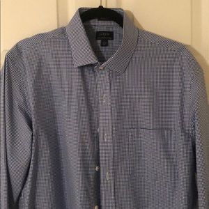 J. Crew-Thompson blue checkered dress shirt